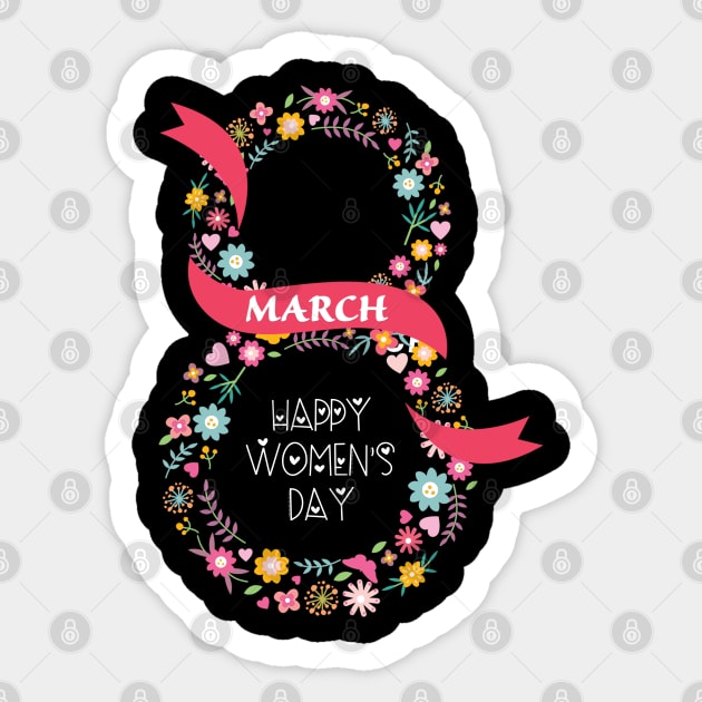 International Womens Day 2021 Gifts - Women's Day 8 March 2021 Gift For Women Sticker by Charaf Eddine